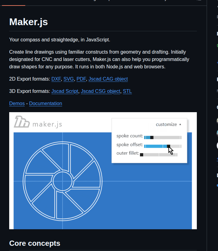 Microsoft Maker.js screenshot