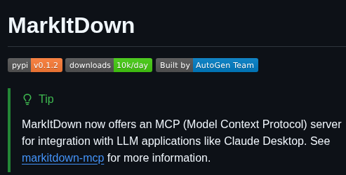 Microsoft Markitdown screenshot
