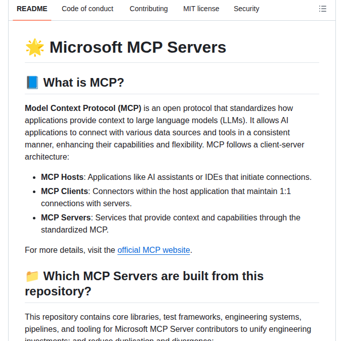 Microsoft Mcp screenshot