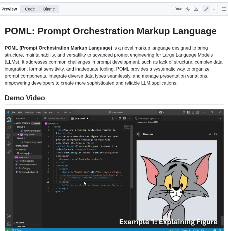 Microsoft Poml screenshot