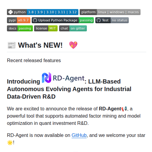 Microsoft Qlib screenshot