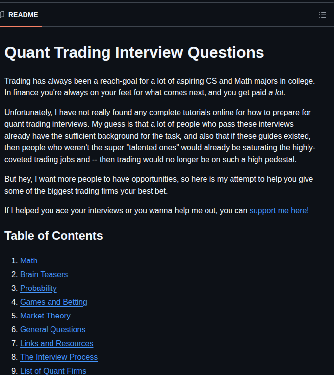 Mikinty Trading Interview Questions screenshot