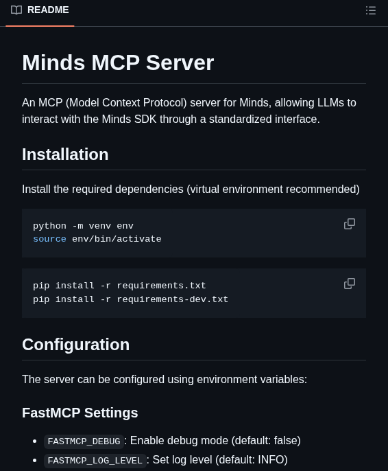 Mindsdb Minds Mcp screenshot