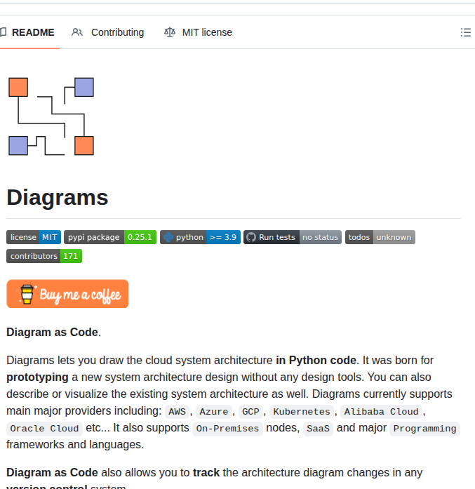 Mingrammer Diagrams screenshot