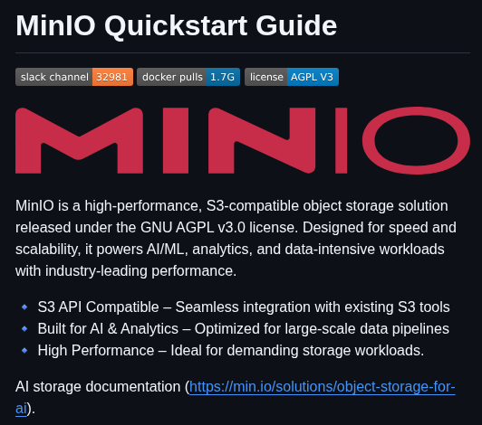 Minio Minio screenshot
