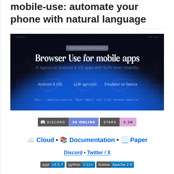 Minitap Ai Mobile Use screenshot