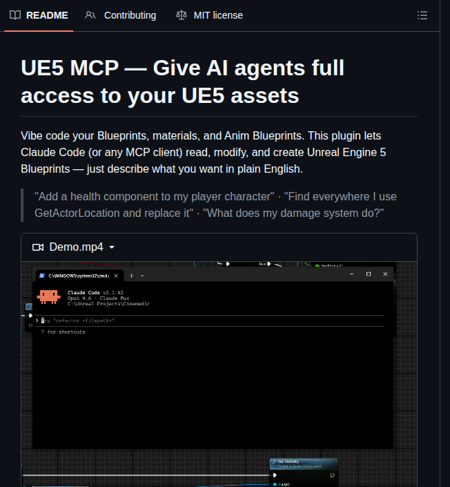 Mirno Ehf Ue5 Mcp screenshot