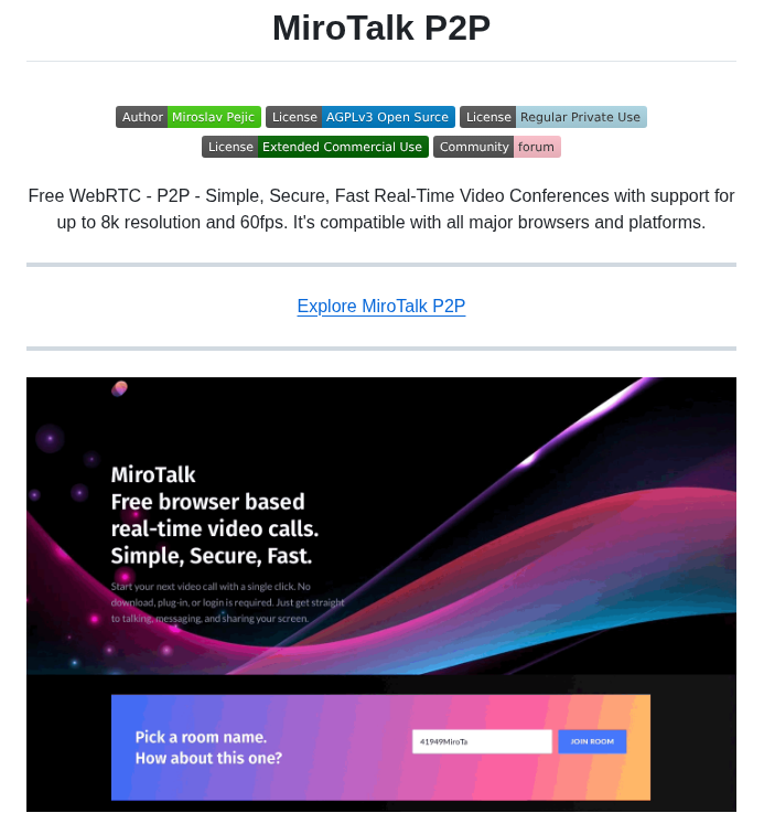 Miroslavpejic85 Mirotalk screenshot