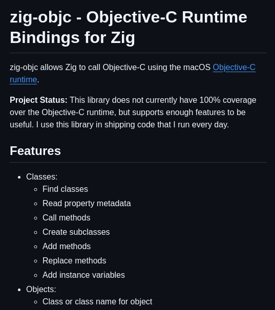 Mitchellh Zig Objc screenshot