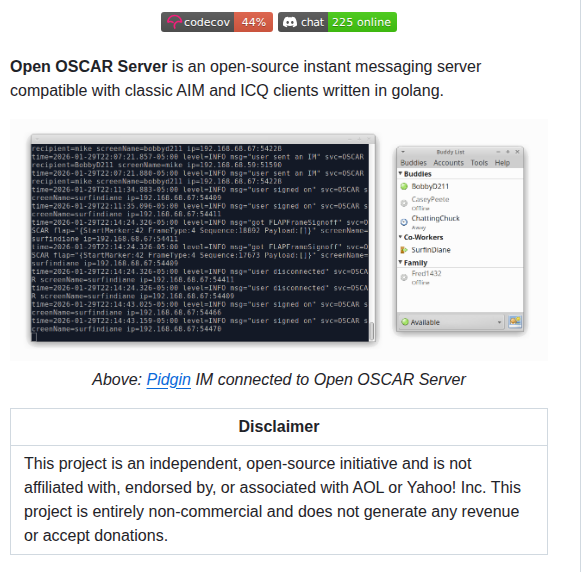 Mk6i Open Oscar Server screenshot
