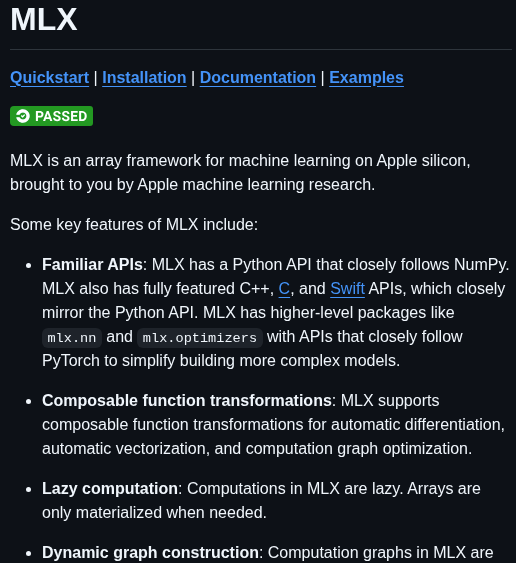 Ml Explore Mlx screenshot