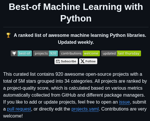 Ml Tooling Best Of Ml Python screenshot