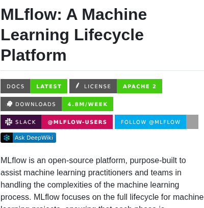 Mlflow Mlflow screenshot