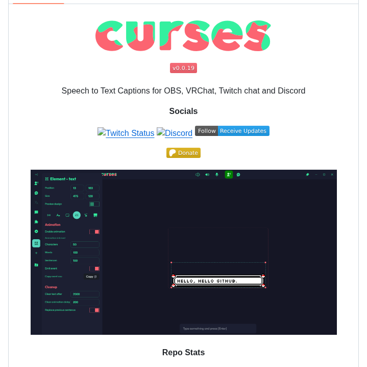 Mmpneo Curses screenshot