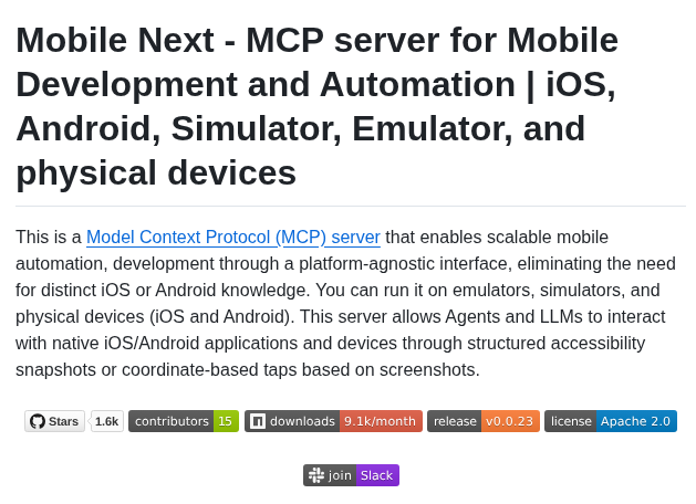 Mobile Next Mobile Mcp screenshot