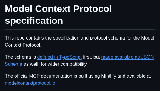 Modelcontextprotocol Modelcontextprotocol screenshot