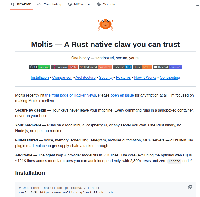 Moltis Org Moltis screenshot