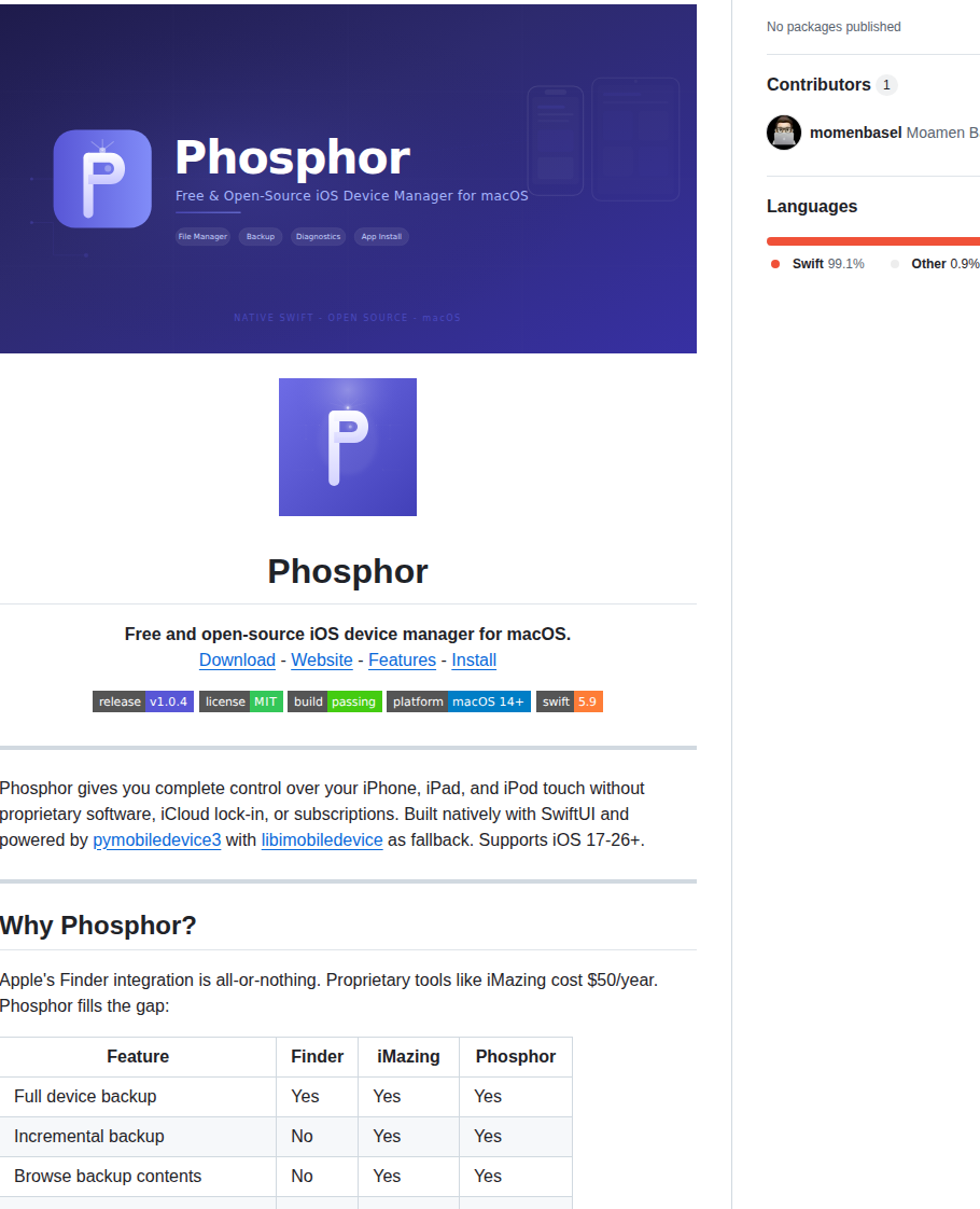 Momenbasel Phosphor screenshot