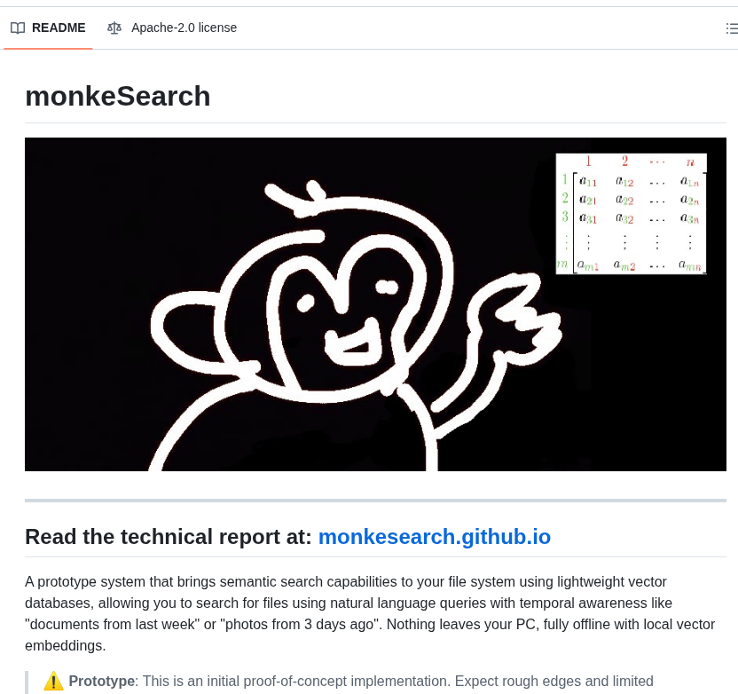 Monkesearch Monkesearch screenshot