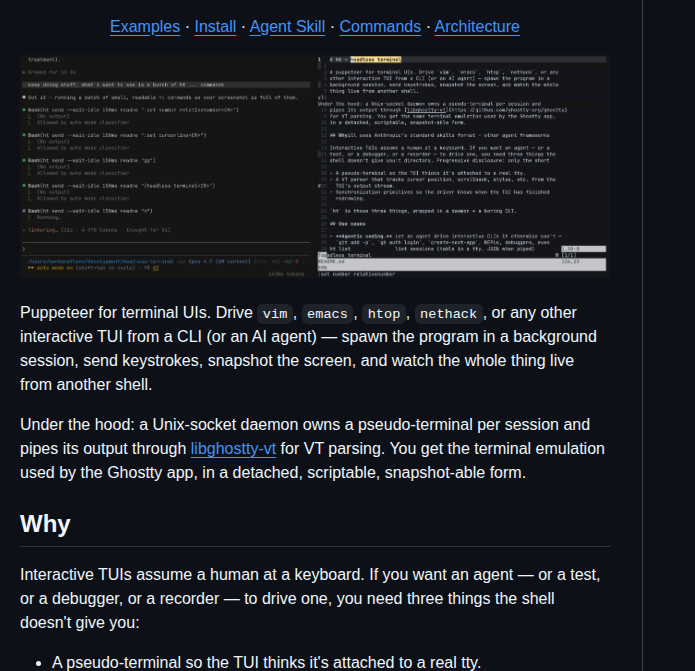 Montanaflynn Headless Terminal screenshot
