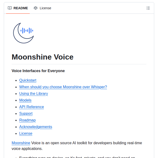 Moonshine Ai Moonshine screenshot