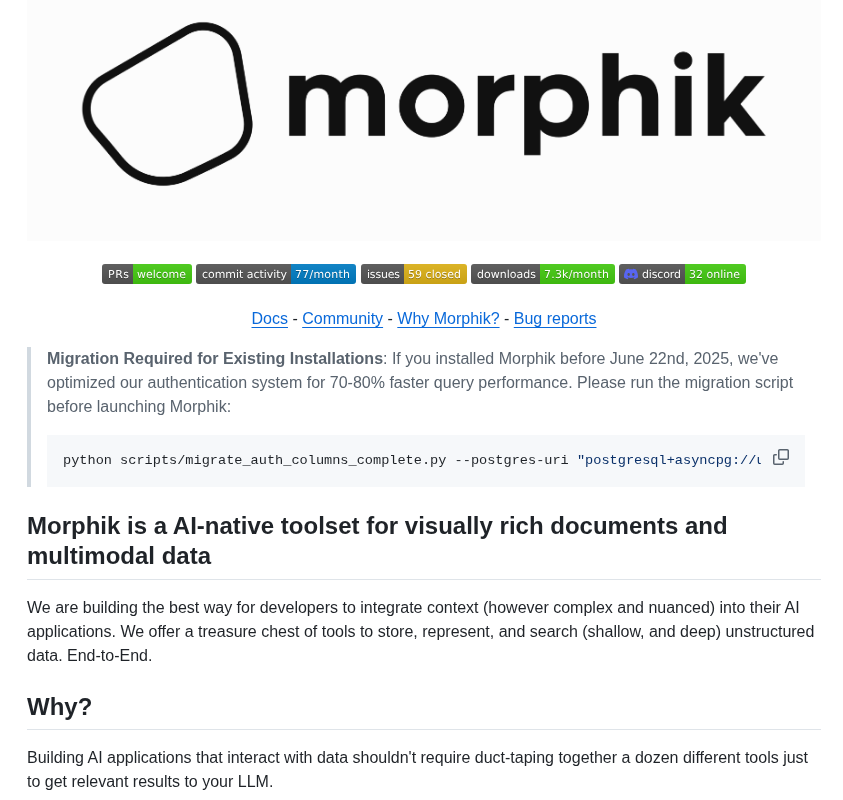 Morphik Org Morphik Core screenshot