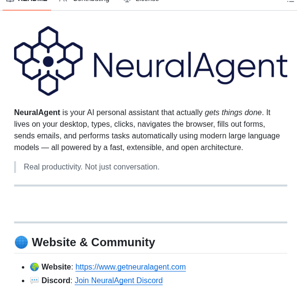 Mosdehcom Neuralagent screenshot