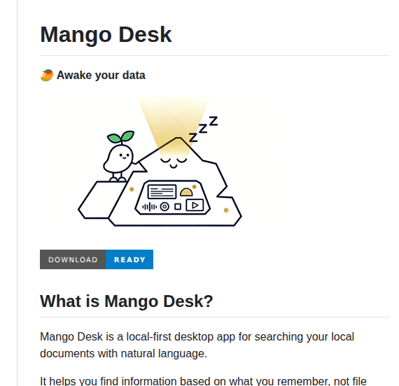 Moyangzhan Mango Desk screenshot