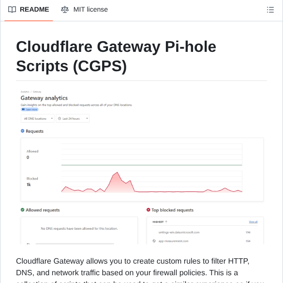 Mrrfv Cloudflare Gateway Pihole Scripts screenshot
