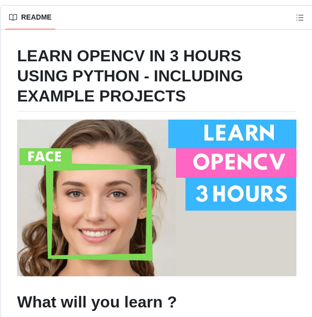 Murtazahassan Learn Opencv In 3 Hours screenshot