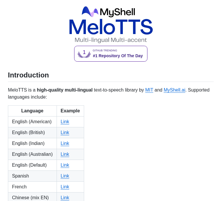 Myshell Ai Melotts screenshot