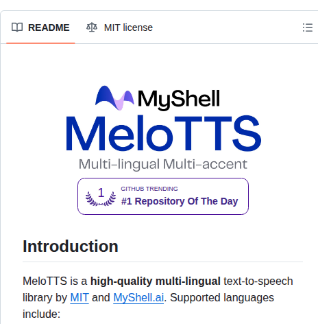 Myshell Ai Melotts screenshot