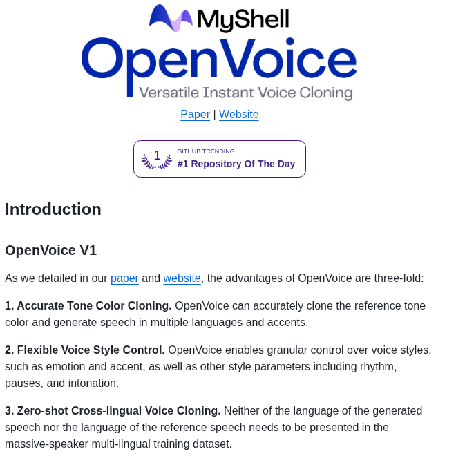 Myshell Ai Openvoice screenshot