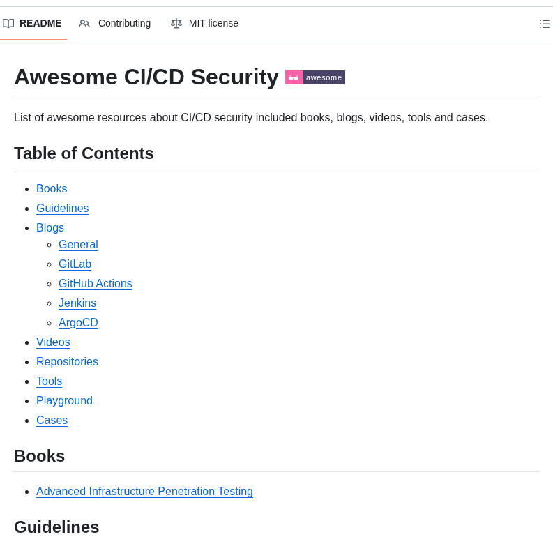 Myugan Awesome Cicd Security screenshot