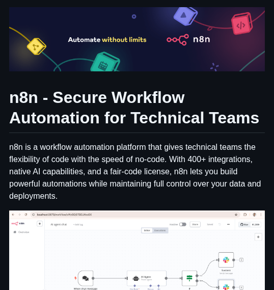 N8n Io N8n screenshot