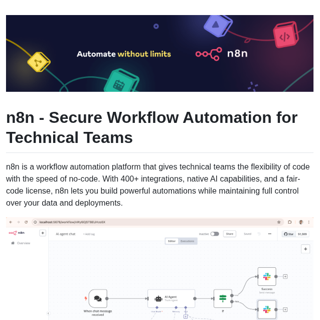 N8n Io N8n screenshot