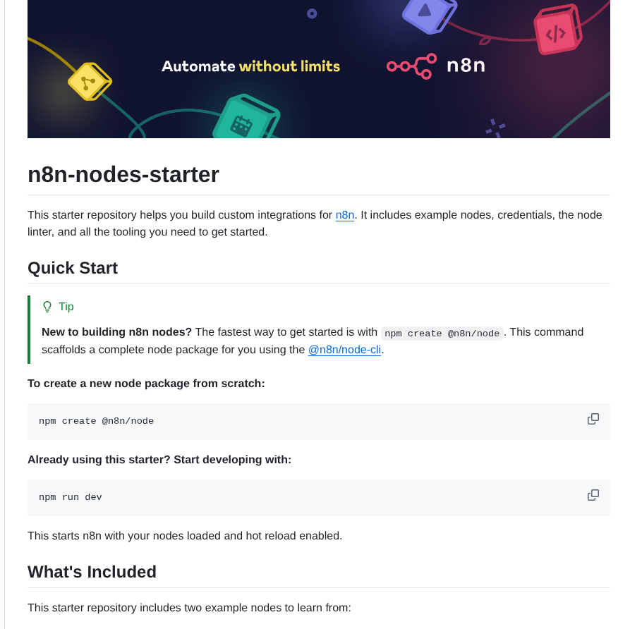 N8n Io N8n Nodes Starter screenshot