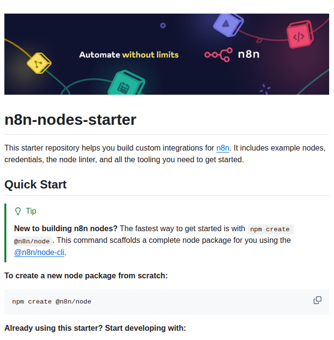 N8n Io N8n Nodes Starter screenshot
