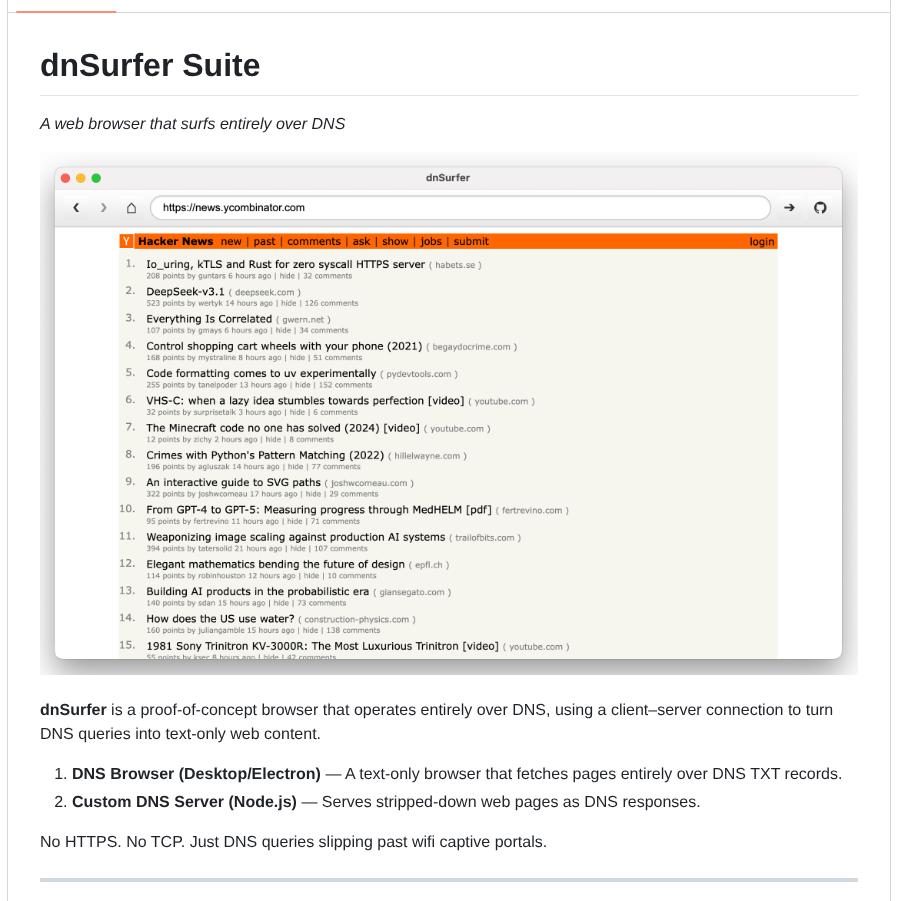 Nadchif Dnsurfer screenshot