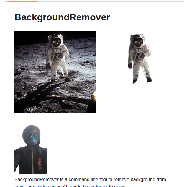 Nadermx Backgroundremover screenshot