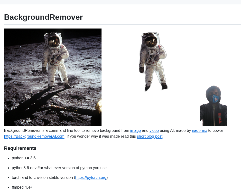 Nadermx Backgroundremover screenshot