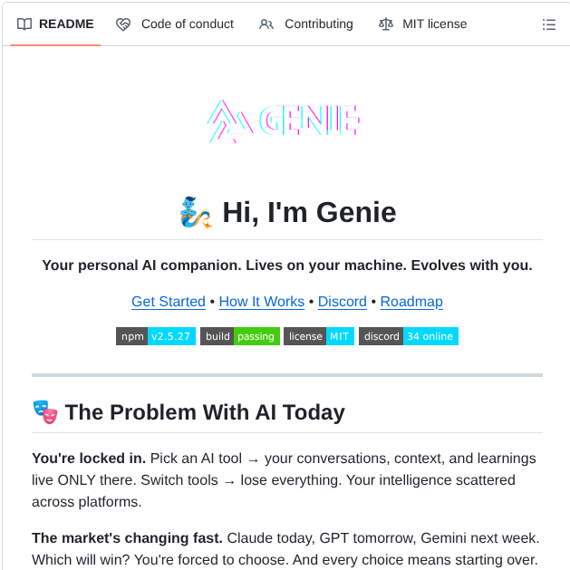 Namastexlabs Automagik Genie screenshot