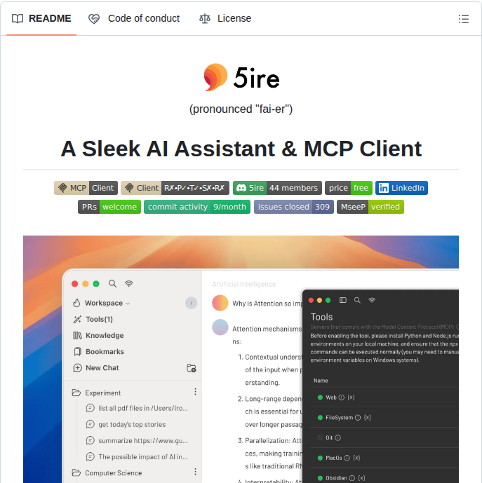 Nanbingxyz 5ire screenshot