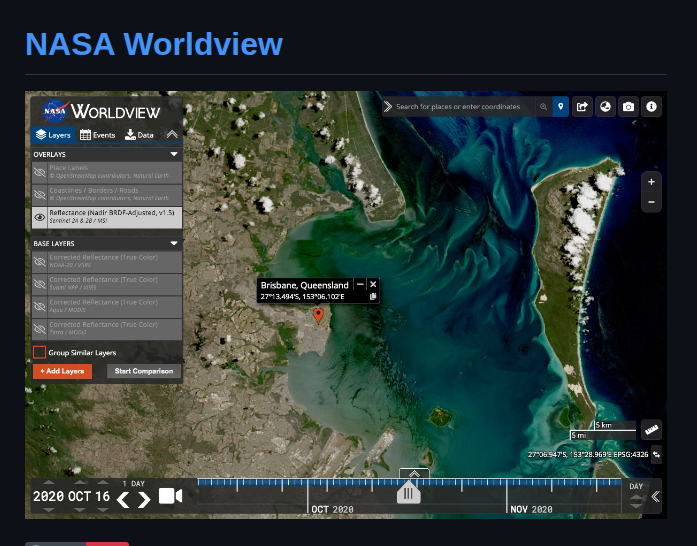 Nasa Gibs Worldview screenshot