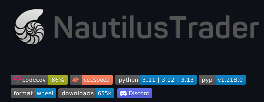 Nautechsystems Nautilus_trader screenshot
