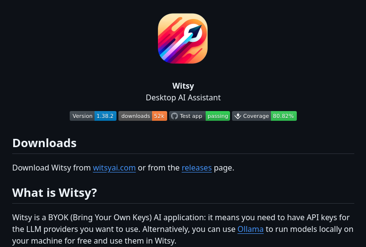 Nbonamy Witsy screenshot