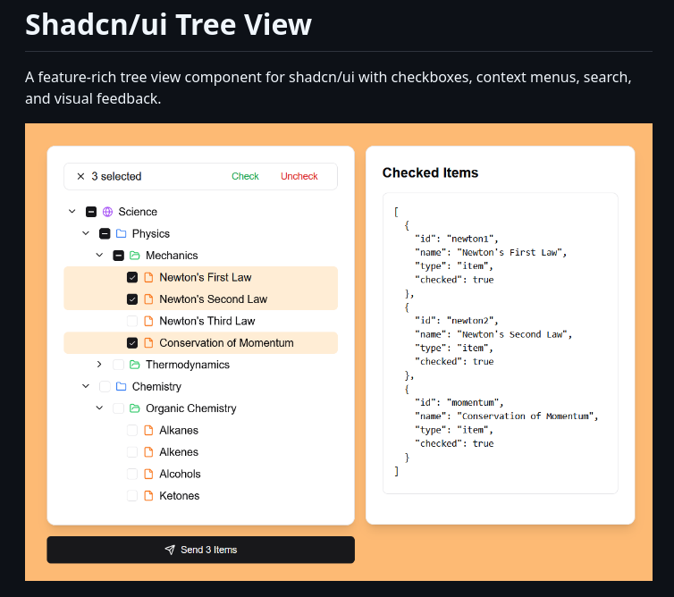 Neigebaie Shadcn Ui Tree View screenshot