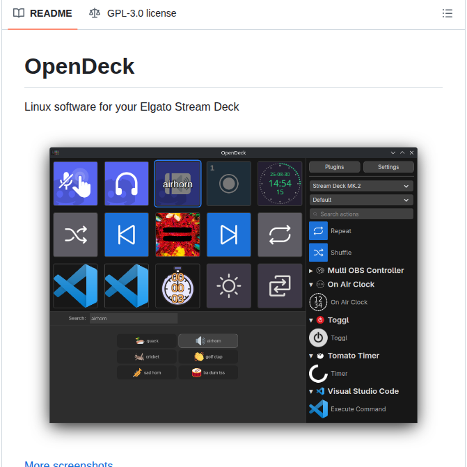 Nekename Opendeck screenshot