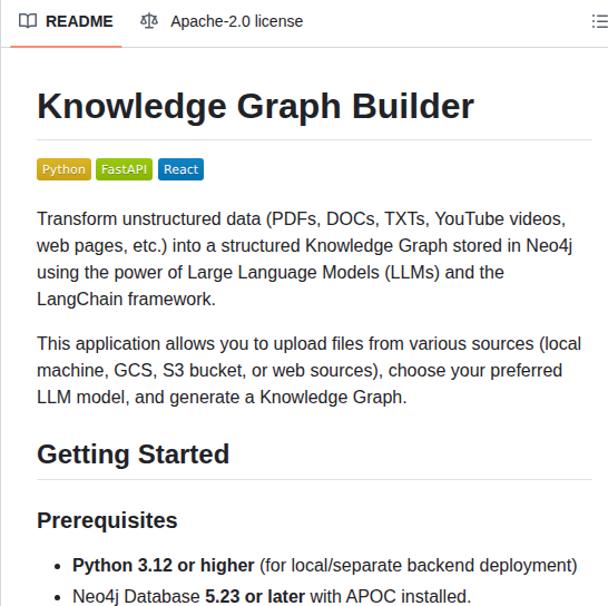 Neo4j Labs Llm Graph Builder screenshot