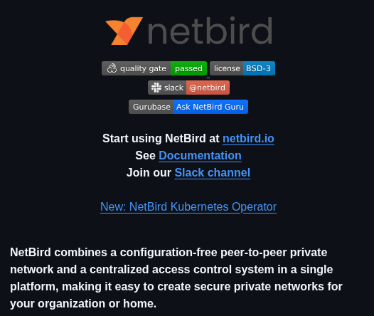 Netbirdio Netbird screenshot